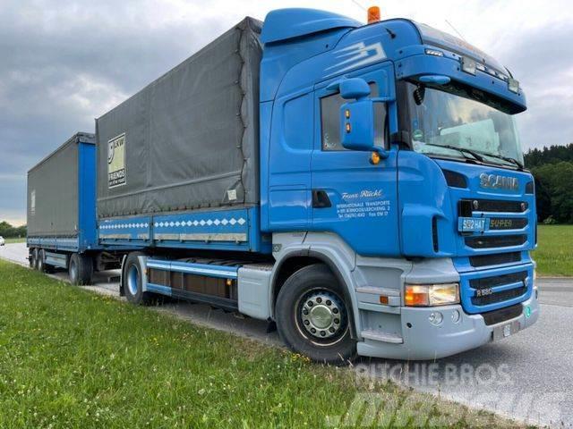 Scania R500 V8 Top 1 Hand ohne Anhänger Nákladné vozidlá s bočnou zhrnovacou plachtou