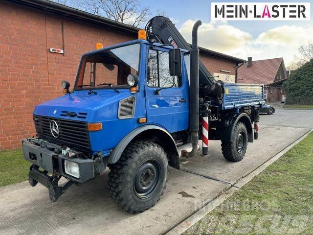 Unimog U 1250 Hiab Kran 13 m max. 4,5 t Zapfwelle Autožeriavy, hydraulické ruky