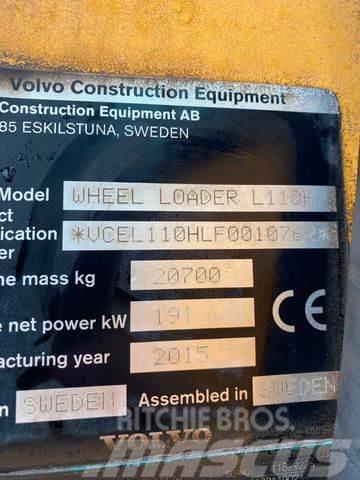 Volvo L110H *BJ. 2015 *15949 H/Klima/*TOP* Kolesové nakladače