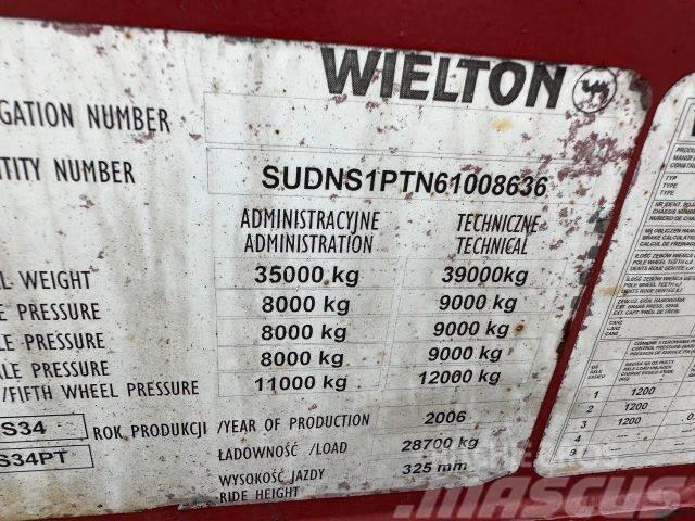 Wielton trailer for containers vin 636 Skeletové návesy