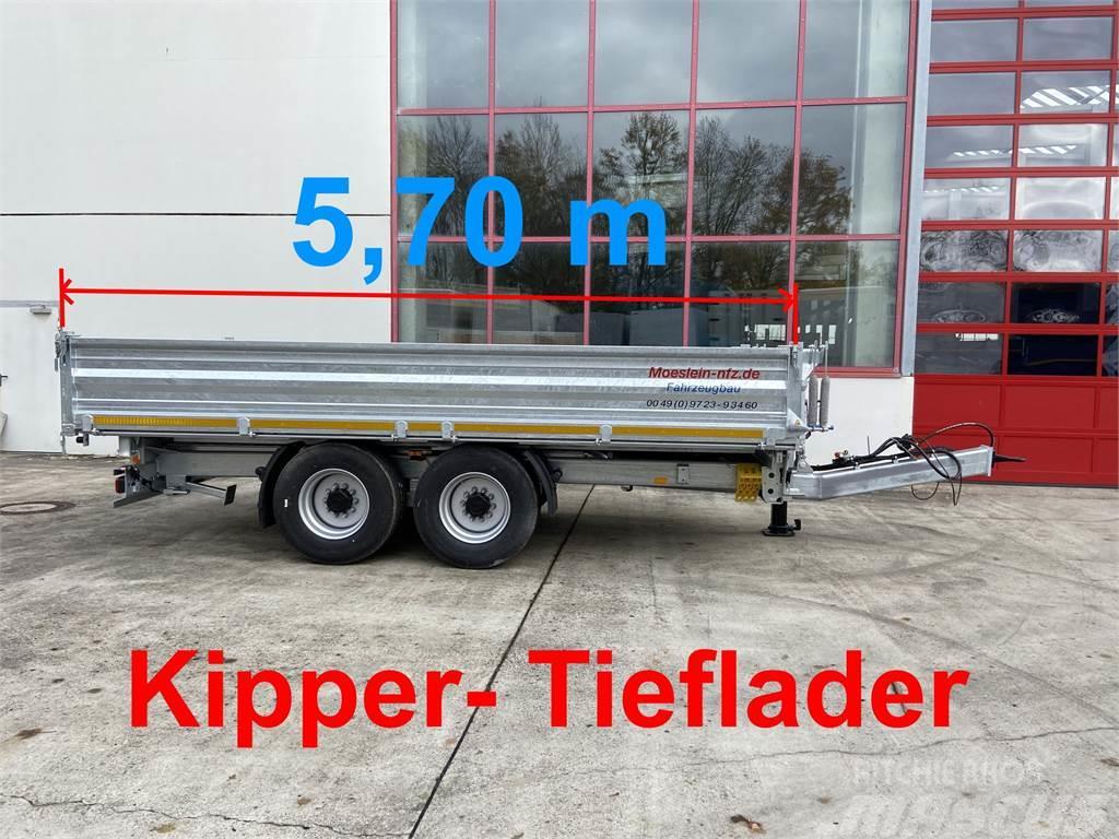 Möslein TTD 14 5,70 m 14 t Tandem- Kipper Tieflader 5,70 Vyklápacie prívesy