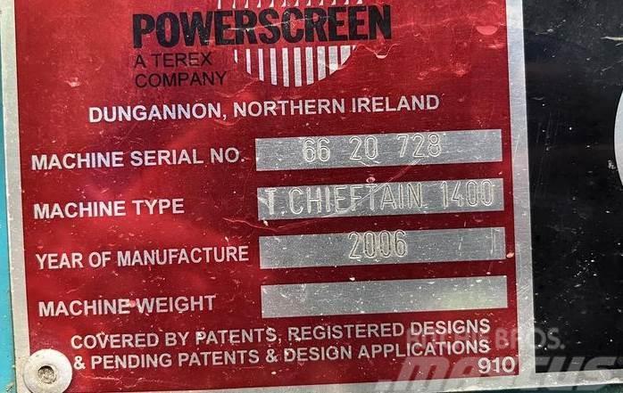 Powerscreen Chieftain 1400 Triedičky