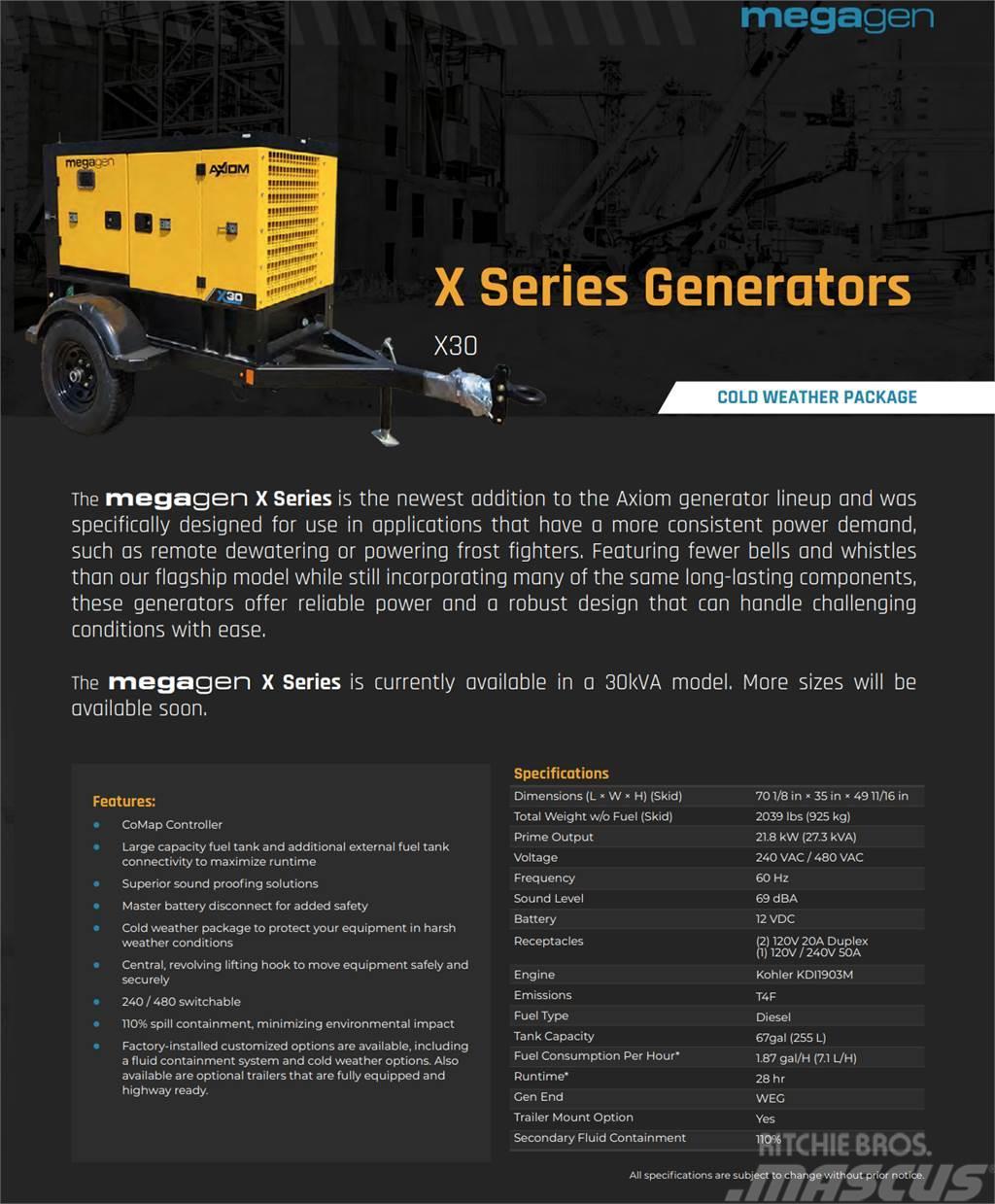  Axiom Equipment Group MegaGen X30 Ostatné generátory