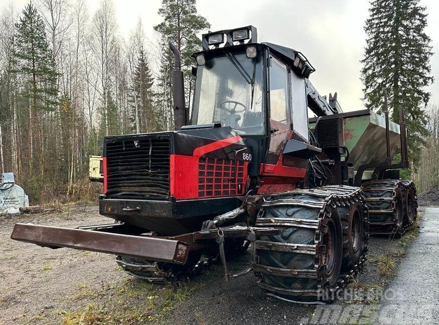 Valmet 860 metsätuhkanlevitykseen Lesné traktory