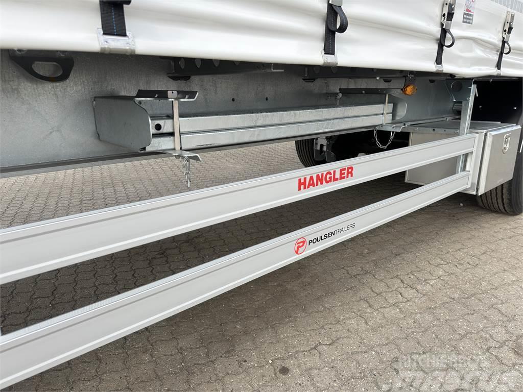 Hangler 3-aks 45-tons gardintrailer Nordic Plachtové návesy