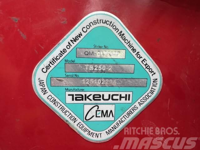 Takeuchi TB250-2 Mini rýpadlá < 7t