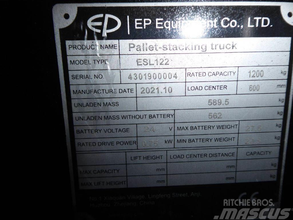 EP Equipment ESL122 Ručne vedené vysokozdvižné vozíky