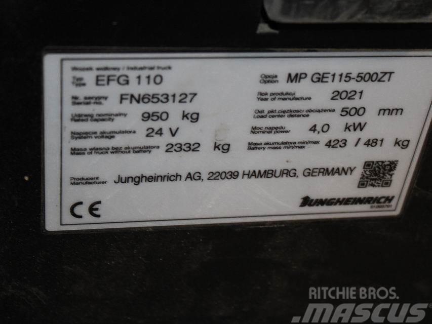 Jungheinrich EFG 110 MP GE115-500ZT Akumulátorové vozíky