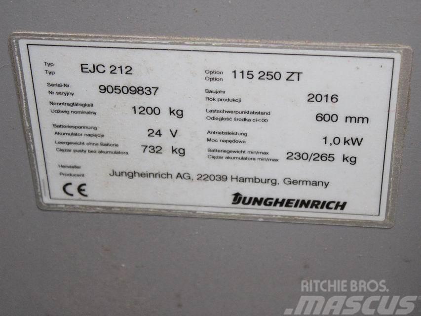 Jungheinrich EJC 212 115-57 250ZT Ručne vedené vysokozdvižné vozíky