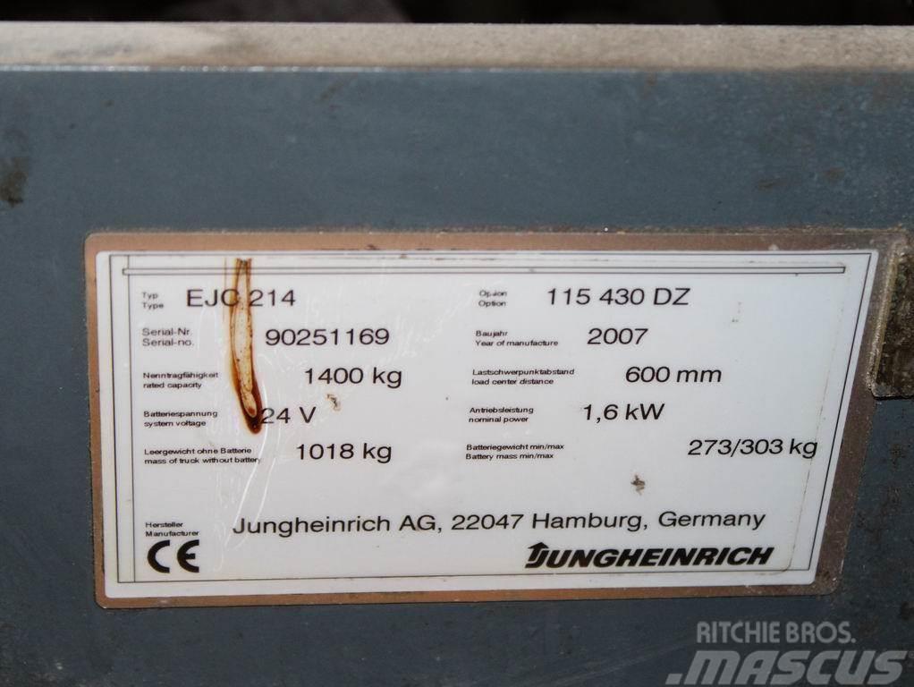 Jungheinrich EJC 214 115-430DZ Ručne vedené vysokozdvižné vozíky