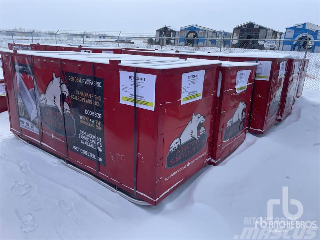 Arctic Shelter 150 ft x 50 ft x 26 ft Peak Dou ... Oceľové rámové budovy