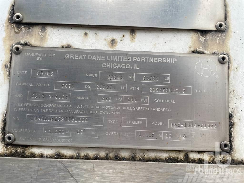 Great Dane 53 ft x 102 in T/A Skriňové návesy
