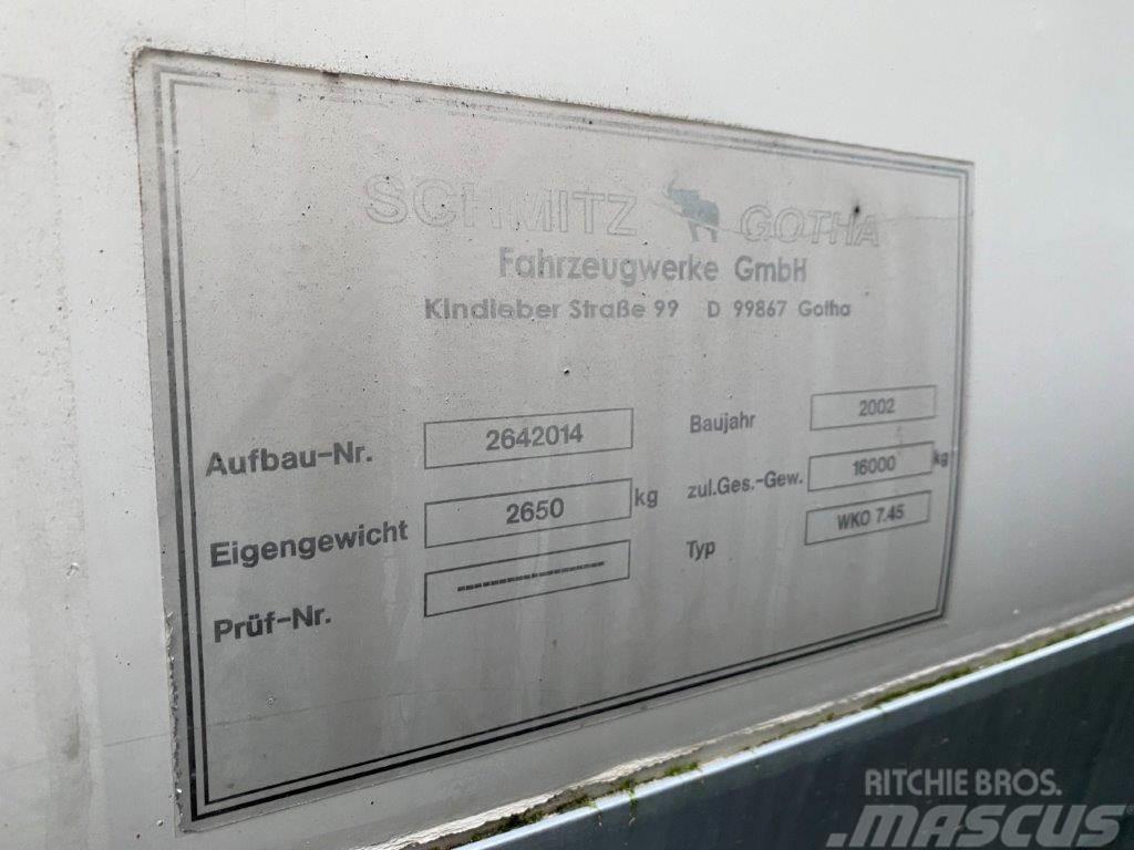 Schmitz WKO 7450 mm veksellad Boxy