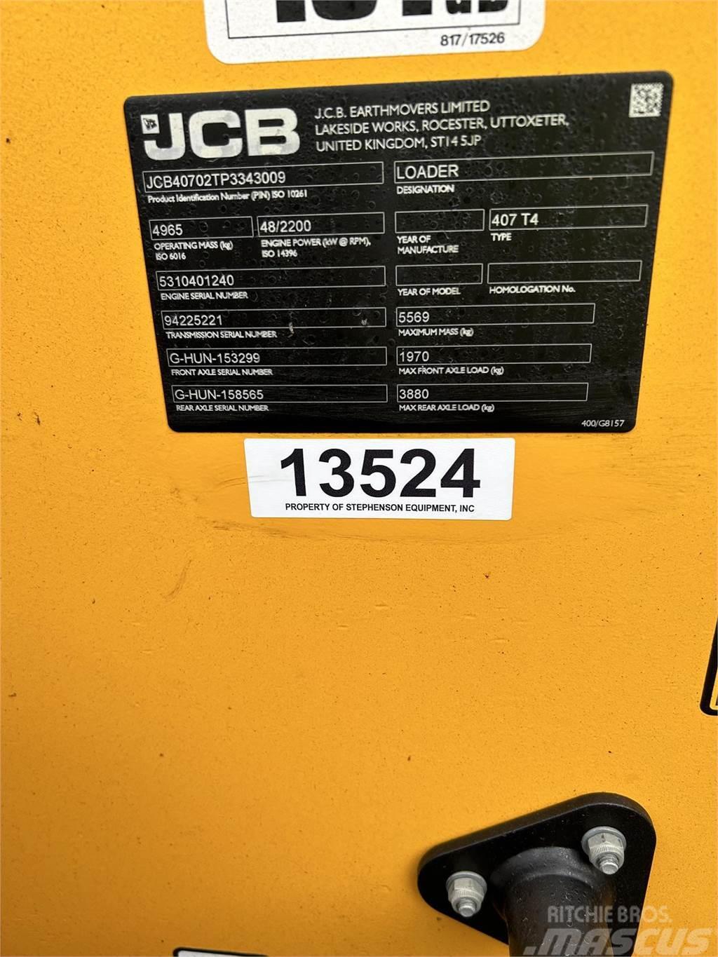 JCB 407 Kolesové nakladače