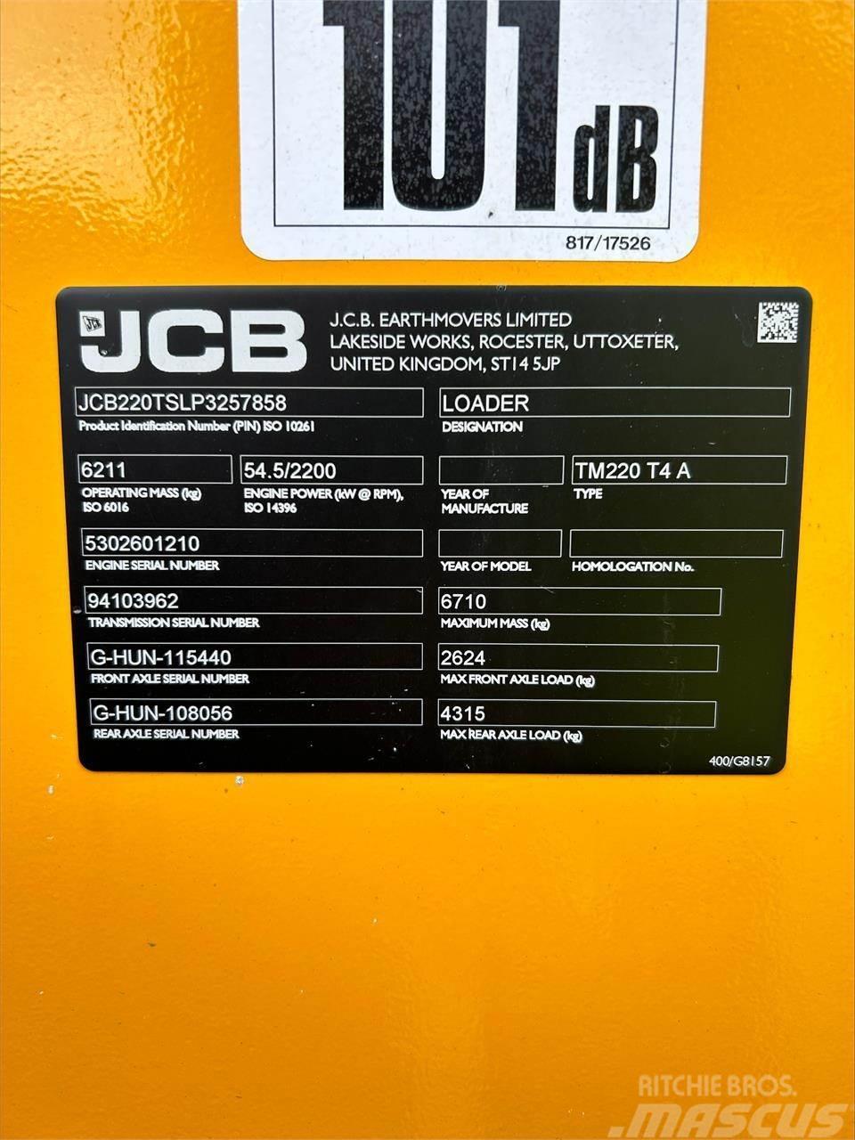 JCB TM220 AGRI Kolesové nakladače
