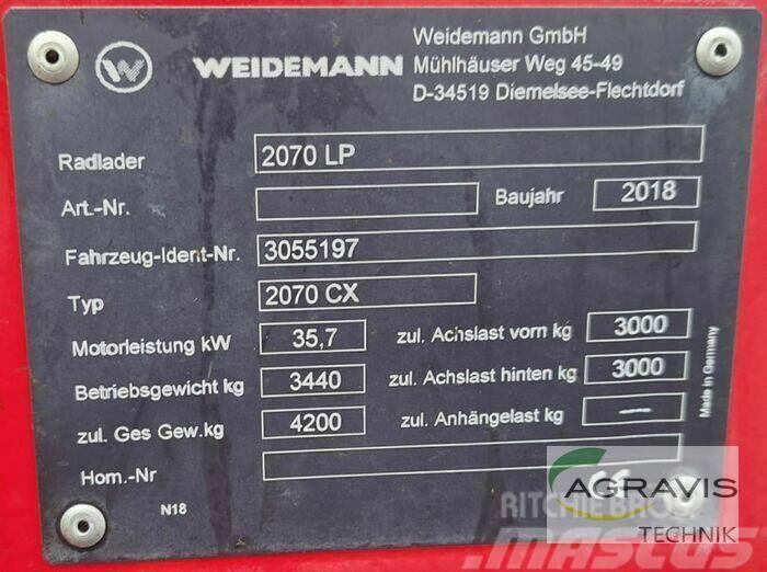 Weidemann 2070 CX LP Kolesové nakladače