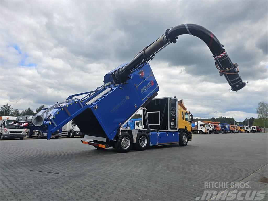 Scania DISAB ENVAC Saugbagger vacuum cleaner excavator su Smetiarske vozidlá