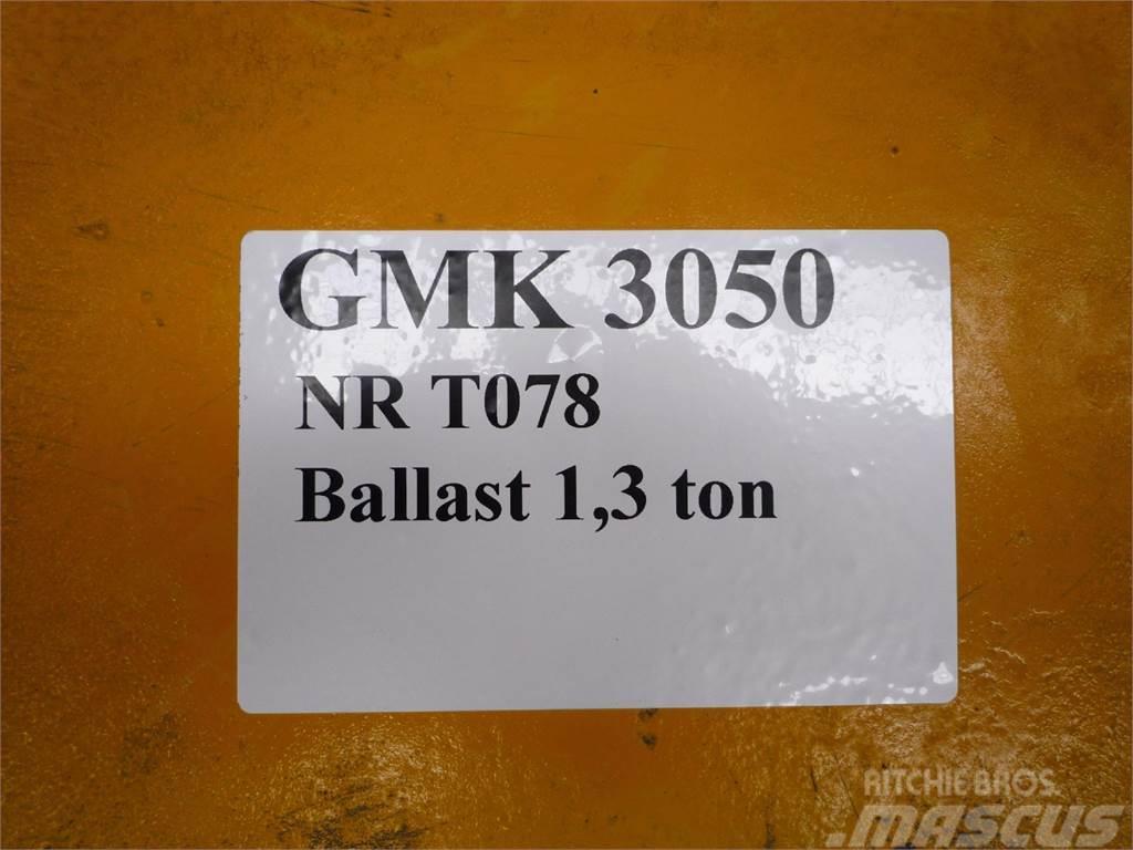 Grove GMK 3050 counterweight 1,3 ton Diely a zariadenia žeriavov