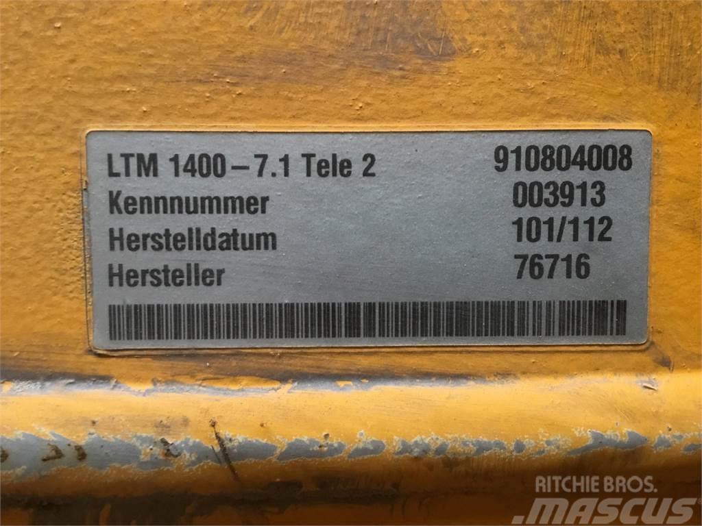 Liebherr LTM 1400-7.1 telescopic section 2 Diely a zariadenia žeriavov