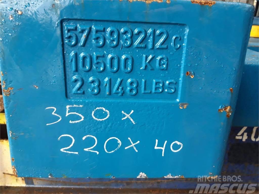 Terex explorer 5800 counterweight 10,5 ton Diely a zariadenia žeriavov