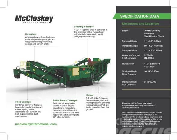 McCloskey I44RV3HD Drviče